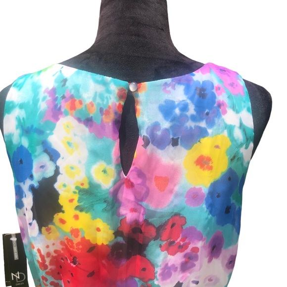 New Directions Bright Watercolor Dress size 10 - Picture 8 of 10